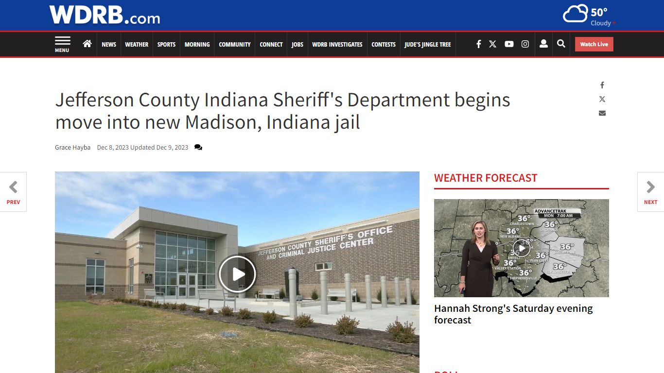 Jefferson County Indiana Sheriff's Department begins move into new ...